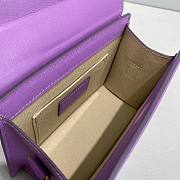 Jacquemus Le Chiquito Noeud Purple Leather Bag - 3