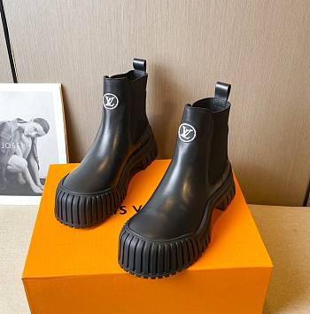 Louis Vuitton Ruby Flat Black Ankle Boot
