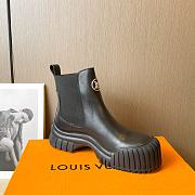 Louis Vuitton Ruby Flat Black Ankle Boot - 5