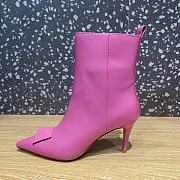 Valentino pink pink stud boots - 4