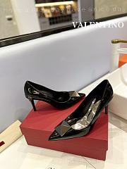 Valentino black patent stud heels 9cm  - 3