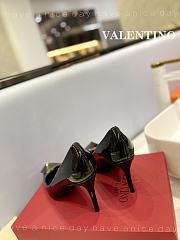 Valentino black patent stud heels 9cm  - 2