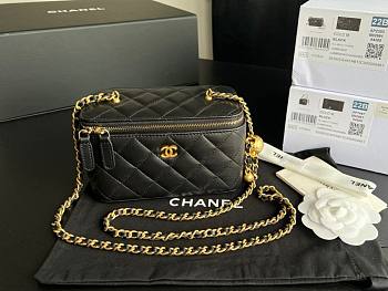 Chanel Vantiy Case Black Leather Bag