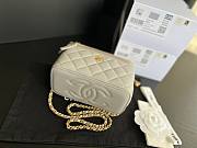 Chanel Vantiy Case White Leather Bag  - 4