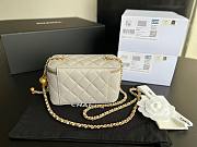 Chanel Vantiy Case White Leather Bag  - 3