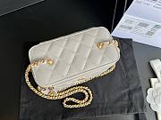 Chanel Vantiy Case White Leather Bag  - 2