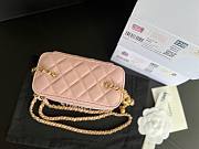 Chanel Vantiy Case Pink Leather Bag - 5