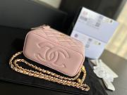 Chanel Vantiy Case Pink Leather Bag - 2