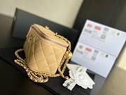 Chanel Vantiy Case Beige Leather Bag - 4