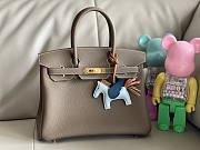 Hermes Birkin Togo Leather Silver/ Gold Hardware 30cm Bag - 6