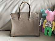 Hermes Birkin Togo Leather Silver/ Gold Hardware 30cm Bag - 4