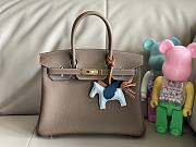 Hermes Birkin Togo Leather Silver/ Gold Hardware 30cm Bag - 3