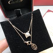 Cartier silver / gold pearl necklace - 5