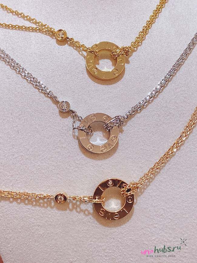 Cartier gold/ rose gold/ silver necklace - 1