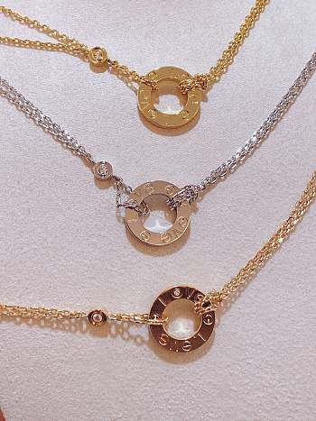 Cartier gold/ rose gold/ silver necklace