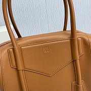 GIVENCHY Medium Antigona Lock Soft Brown Leather Bag - 3