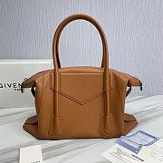 GIVENCHY Medium Antigona Lock Soft Brown Leather Bag - 5