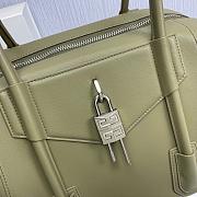 GIVENCHY Medium Antigona Lock Soft Green Leather Bag - 2