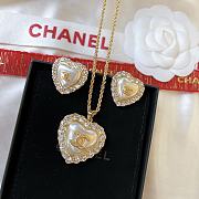 Chanel pearl set ( necklace +  earings ) - 1