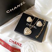 Chanel pearl set ( necklace +  earings ) - 4