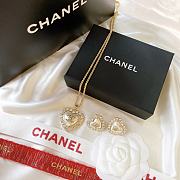 Chanel pearl set ( necklace +  earings ) - 2