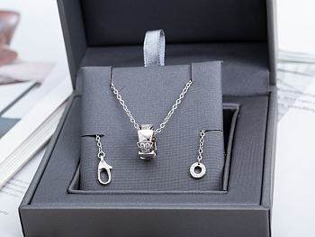 Bvlgari Serpenti rose silver necklace