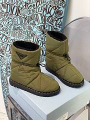 Prada padded nylon green boot - 1