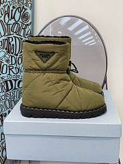 Prada padded nylon green boot - 2