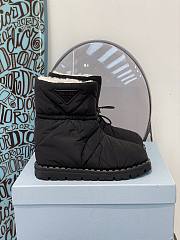 Prada padded nylon sherling black boot - 3