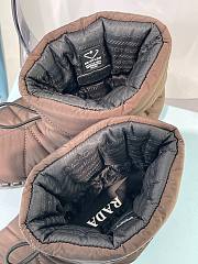 Prada padded nylon brown boot - 2