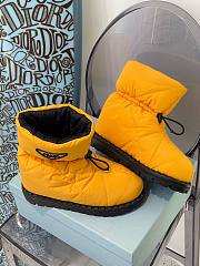 Prada padded nylon yellow boot - 6