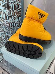 Prada padded nylon yellow boot - 4