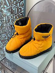 Prada padded nylon yellow boot - 3