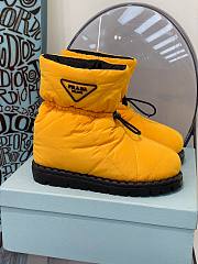 Prada padded nylon yellow boot - 2