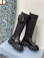 Prada high black patent leather boot - 4