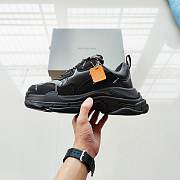 Balenciaga Triple S Black Logo Sneaker  - 2