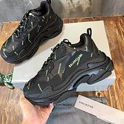 Balenciaga Triple S Green Logo Sneaker - 4