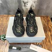 Balenciaga Triple S Green Logo Sneaker - 3