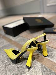 Versace La Medusa sling back yellow heels  - 3