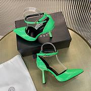 Versace green patent leather heels - 5