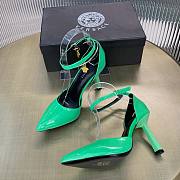 Versace green patent leather heels - 2