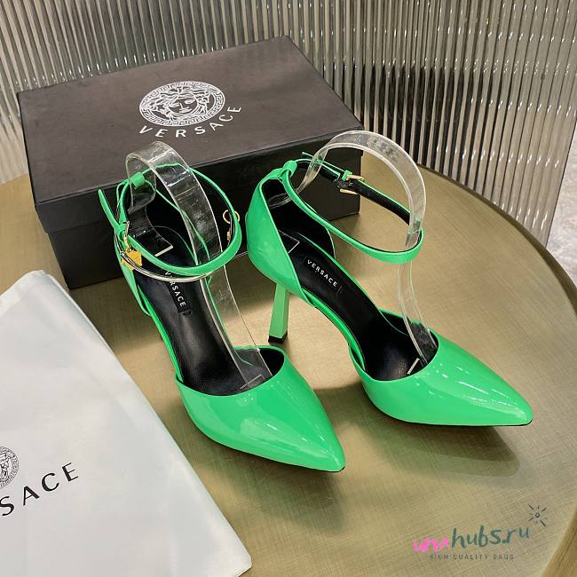 Versace green patent leather heels - 1