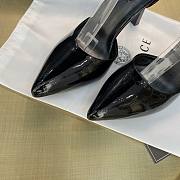 Versace black patent leather heels - 6