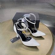 Versace white patent leather heels - 1