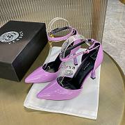 Versace purple patent leather heels - 5