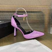 Versace purple patent leather heels - 3