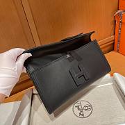 Hermes Black Swift Jige Elan Clutch  - 6