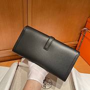 Hermes Black Swift Jige Elan Clutch  - 5