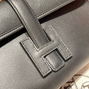 Hermes Black Swift Jige Elan Clutch  - 2