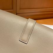 Hermes Gray Swift Jige Elan Clutch - 6